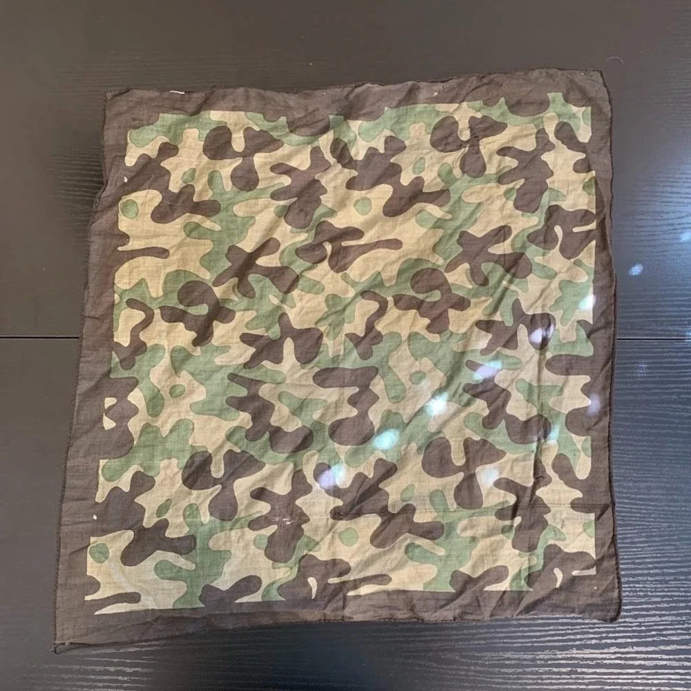Vintage Distressed Military Style Camouflage Bandana Square Handkerchief 19